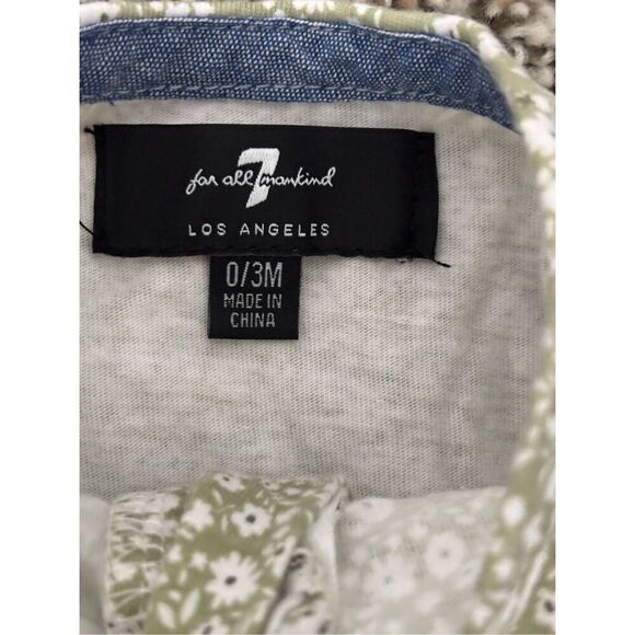 ❤️7 For All Mankind Ruffle Footie 0-3M - Picture 3 of 4